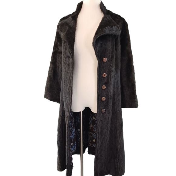 Handmade Vintage Jacket faux Fur - Picture 1 of 14